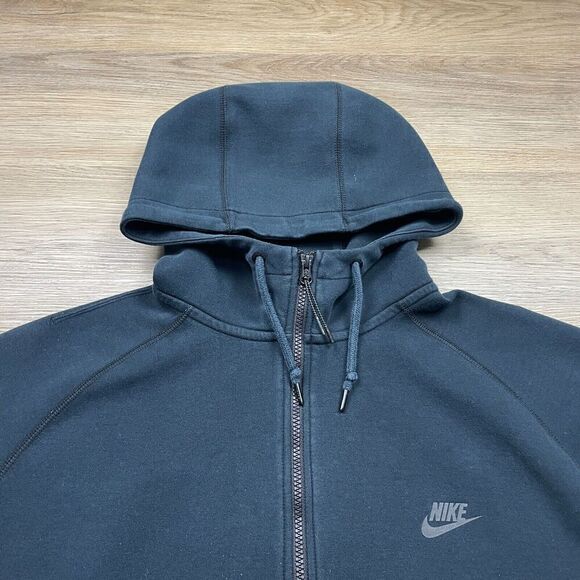 Nike Hoodie Mens 2XL Black Tech Fleece Full Zip Swoosh - Picture 2 of 16